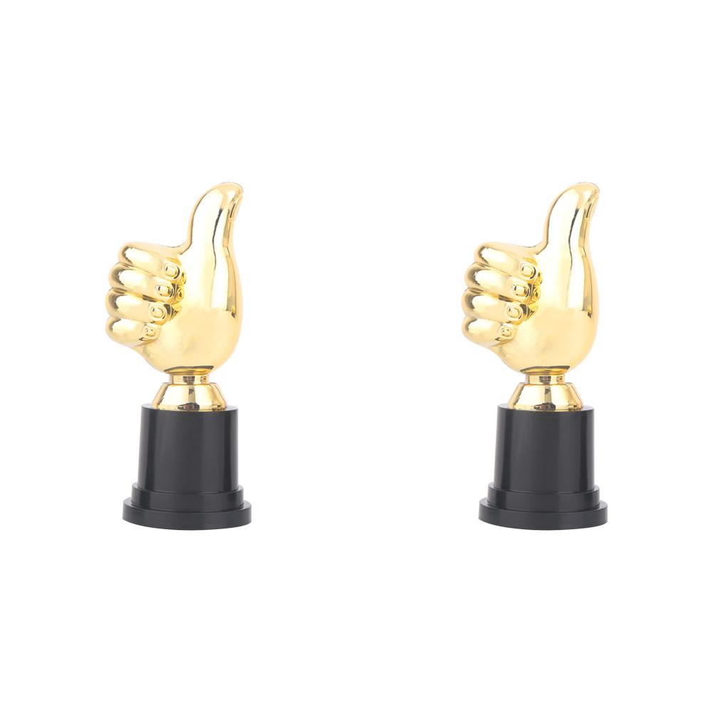 1-3pcs Thumbs Up Trophy Competition Winner Prize Encouragement Mini Victory Trophies Award Prizes for Children Party Favors