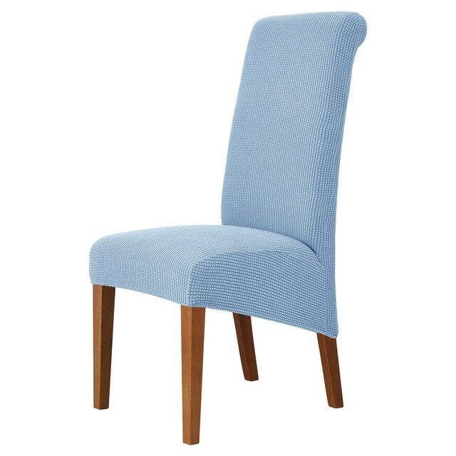 Чехол на стул из флиса, стрейч, размер XL, универсальный чехол на стул с высокой спинкой для гостиной, столовой, свадебного отеля