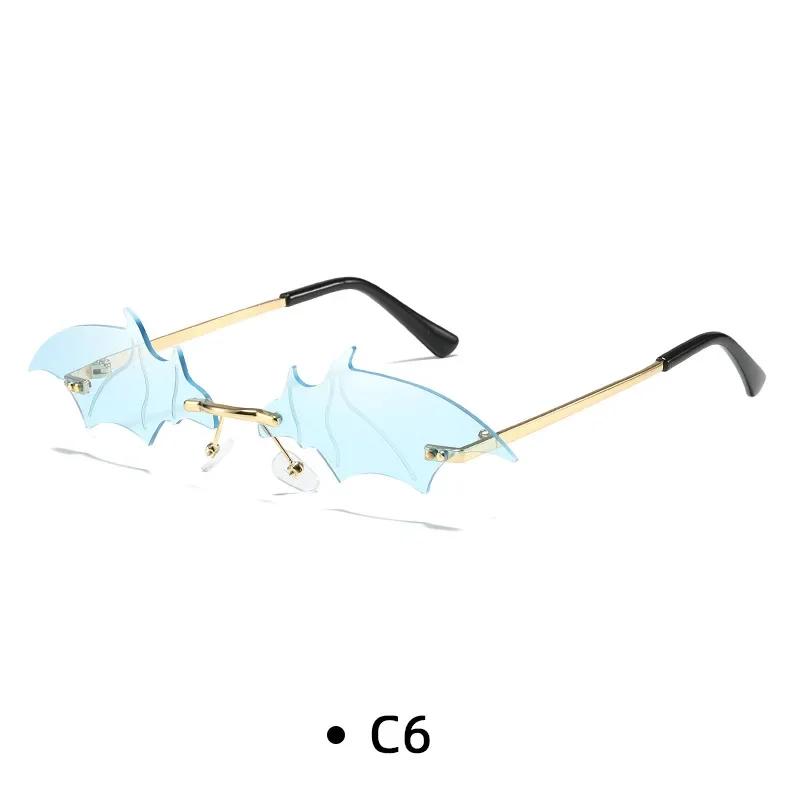 Rimless Sunglasses Women Luxury Brand Rhinestone Sun Glasses Ladies Cute Heart Shape Punk Party Eyewear