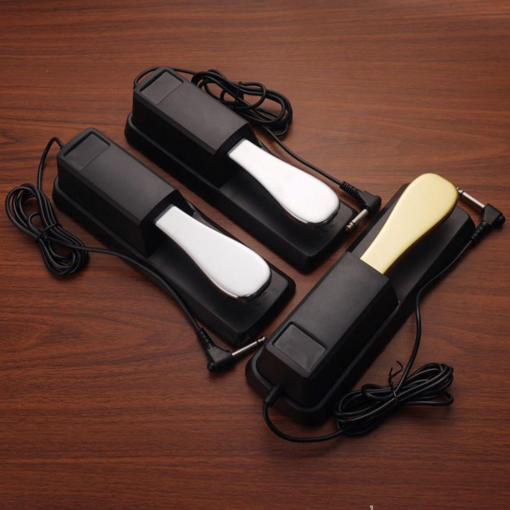 Anti-Slip Piano Sustain Pedal 2 Color Sound Delay Pedal Electric Piano Keyboard Electronic Organ