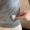 Подвеска на сумку в металлическом стиле Y2K, длинное ожерелье для женщин, нишевая индивидуальность, уникальная мода, универсальное ожерелье, цепочка для свитера, подарки