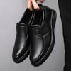 Spring and Autumn British Casual Business Dress Leather Shoes Men's Wedding Single Shoes Casual Shoes Suit Work Shoes