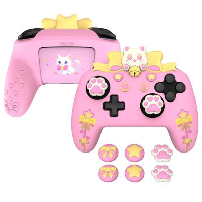Силиконовый чехол PlayVital Sweetheart Kitty для контроллера Switch Pro, симпатичная рукоятка для джойстика и защитный силиконовый чехол для контроллера Switch Pro –