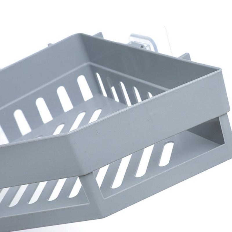 1 шт./стеллаж для хранения в ванной комнате, угловой стеллаж без перфорации, стеллаж для мытья ванной комнаты, бесшовная настенная подвеска