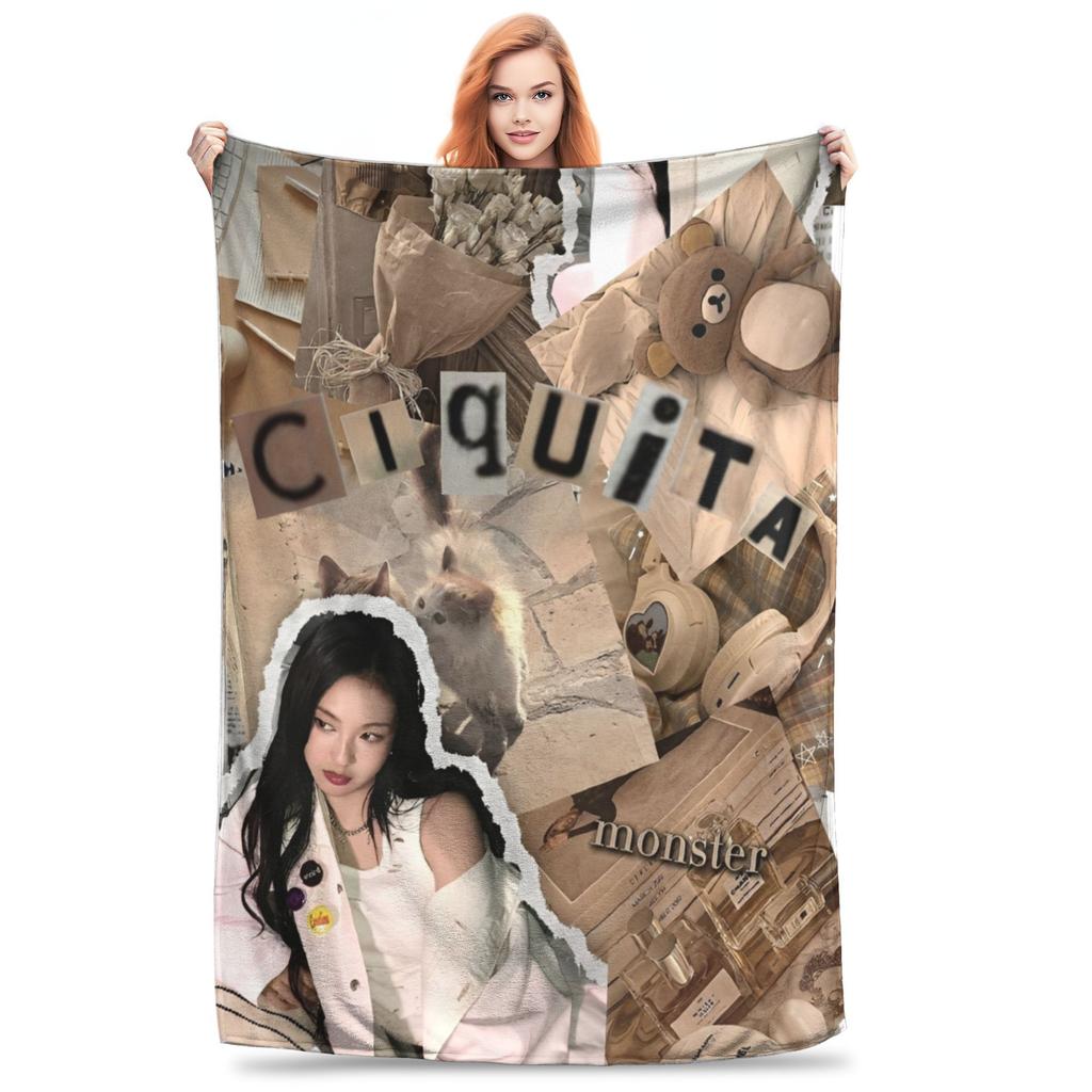 Babymonsters KPOP Фланелевое одеяло Потрясающие пледы для дома 200x150см Покрывала,