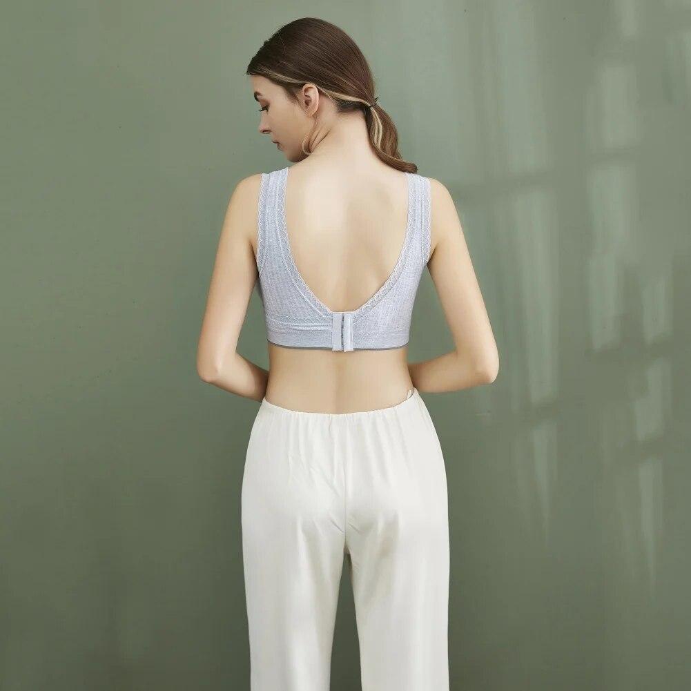 Женский бюстгальтер для кормления, хлопковый эластичный бюстгальтер для беременных