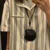 Кожаный держатель для дорожных аксессуаров Универсальная кожаная сумка с простыми в использовании пряжками и ремешками Практичные кармашки на шею
