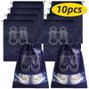 10/5pcs Shoes Storage Bags Closet Organizer Non-woven Travel Portable Bag Waterproof Pocket Clothing Classified Hanging Bag