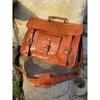 Business Crossbody Handmade Bag Leather Messenger Briefcase Laptop