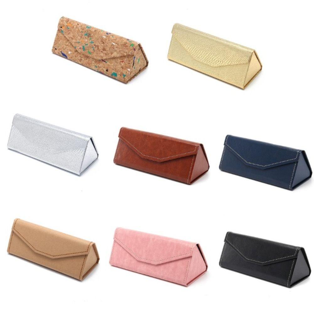 European Hot Velvet Triangle Folding Glasses Women Case Elegant Sunglasses Case Men Soft Noble Reading Glasses Box Eyewear Cases