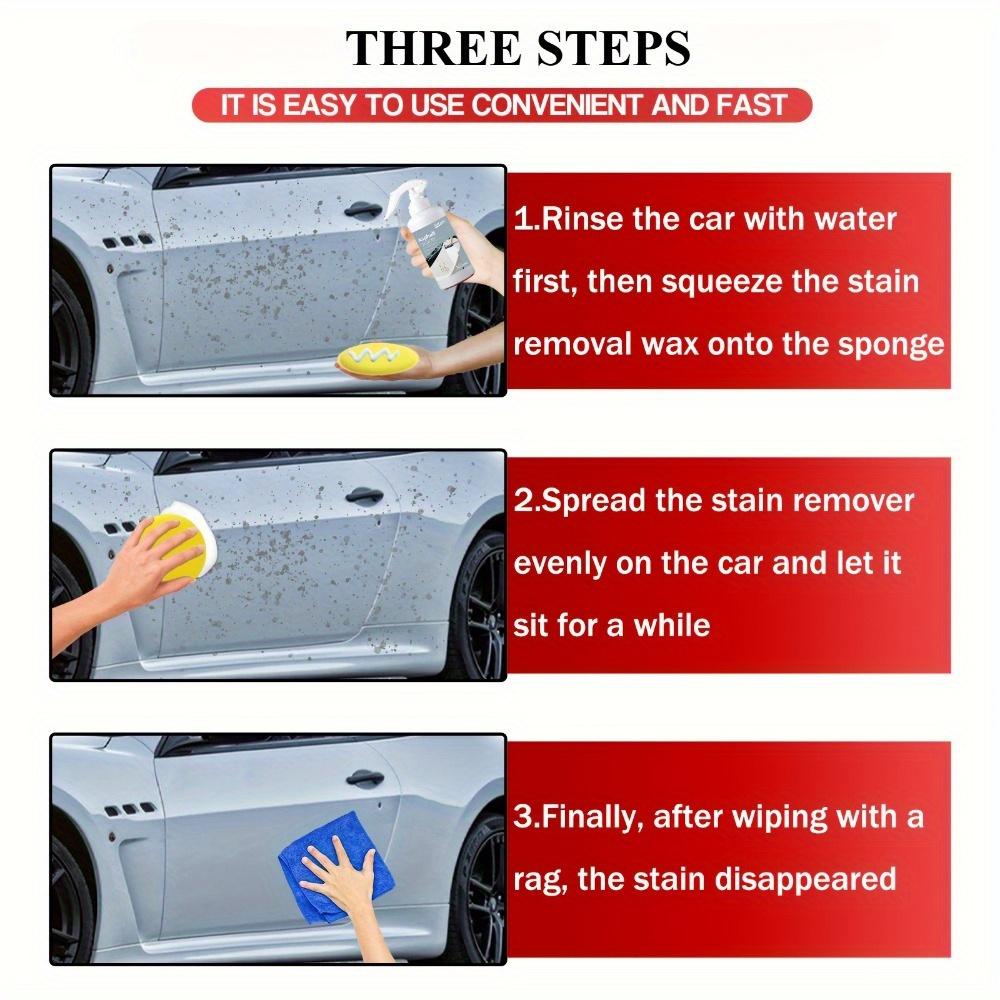 Car Asphalt Remover Oil Stains Bird Droppings Flying Paint Remove Surface Maintenance Coating and Brightening Remover Eliminates Residue Removal