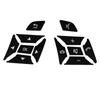 Black Steering Wheel Button Switch Trim Cover Sticker for Mercedes Benz A B C E Ml Gl Cla Gla Glk Sl Class W176 W212 W204