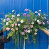 Floral Art Forest Scene Aisle Runner: Green Plant Props & Fake Flowers for Wedding Decoration