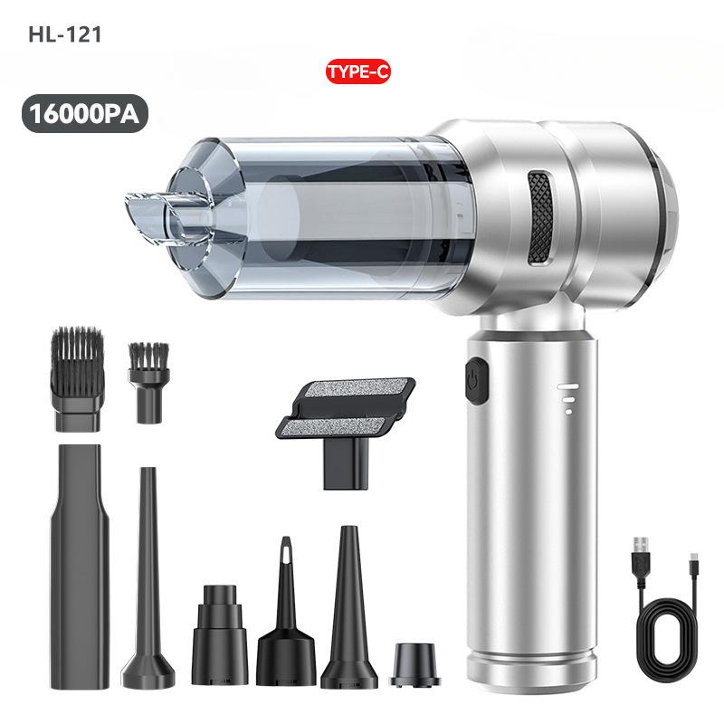 Автомобильный пылесос Бесщеточный Автомобильная беспроводная зарядка Автомобиль Дом Автомобиль Маленький Мини Высокая мощность Воздуходувка для пыли