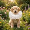 Victorian Costume Detachable Neck Ruffled Pet Collar Vintage Elegan Cat Collar Chic Dog Ruff Collar Pet Accessory