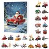 2025 Transportation Advent Calendar 24 Days Christmas Countdown with Collectible Train Plane Pendants Holiday Gifts for Toddler Boys Kids