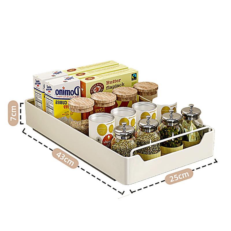Новая кухонная полка для хранения с направляющими, выдвижной кухонный ящик, лоток для хранения, коробка для специй, стеллаж для хранения, органайзер для шкафов