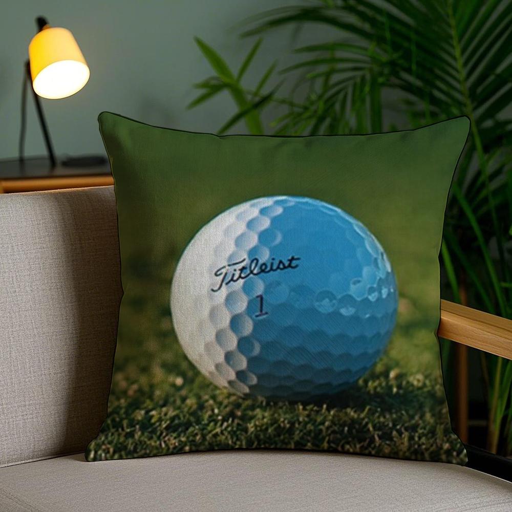 Спортивная наволочка для подушки с изображением гольфа T-Titleists, плюшевая ткань, мягкая, двусторонняя печать, скрытая молния, чехол для диванной подушки, декор для дома