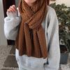 2024 Autumn And Winter Thickened And Lengthened Versatile Student Girl/Man Knitted Yarn Scarf, Couple'S Warm Scarf