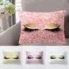 Eyes Eyelash Shadow Pillow Cover Cushion Case Home Car Sofa Bedroom Hotel Decor