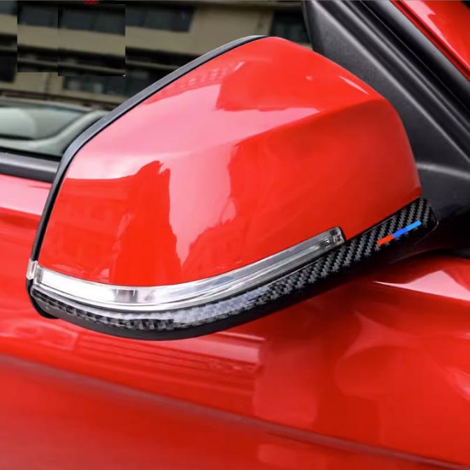 Защита зеркала заднего вида из углеродного волокна для BMW 123 серии, GT, 5 серии, X1, X3, X4, X5, X6 - Защитная декоративная накладка от столкновений и царапин