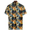 Men's Summer Hawaii Printed Golf Shirt Botton Short Sleeve Top Men's Casual Fashion Shirt