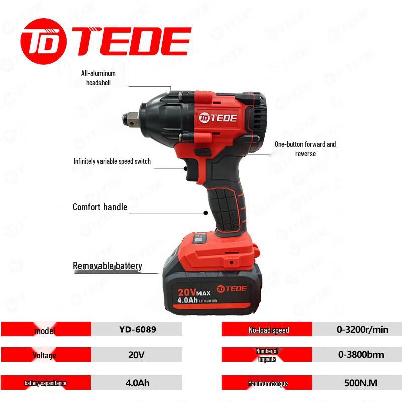 Ударный гайковерт TEDE Lithium