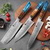 WXCOO Японский шеф-нож Kiritsuke Дамасская сталь Нож Santoku VG10 Нож для чистки фруктов Универсальный кухонный нож Кухонные аксессуары