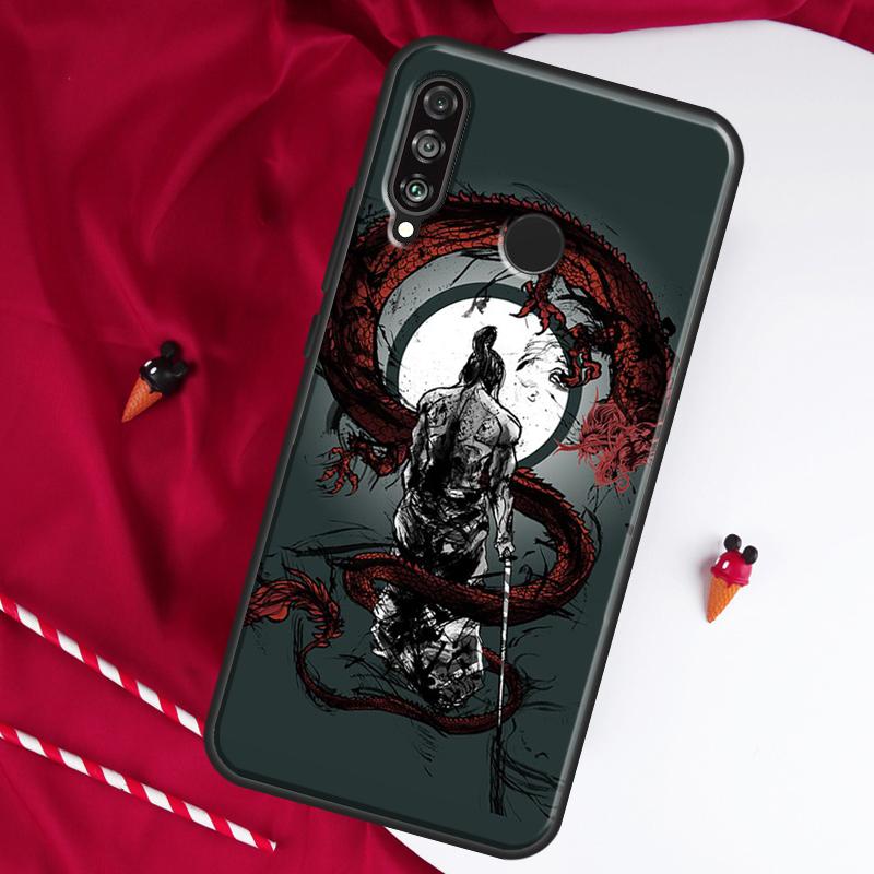 Япония Самурай Ниндзя Для Huawei Nova 9 SE 10 5T Y90 Y70 Y60 Y61 Y91 Y72 12i 12s 11i P60 Pro P20 P30 P40 Lite Чехол