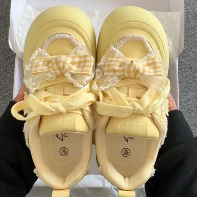 Весна и Осень новая платформа хлебные туфли универсальный стиль маленькие белые туфли дизайн высокой ценности модная спортивная обувь