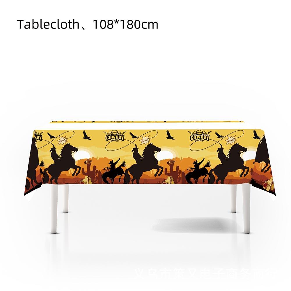 51 шт. Украшения для вечеринки в стиле вестерн, включая тарелки, стаканы, салфетки, скатерть