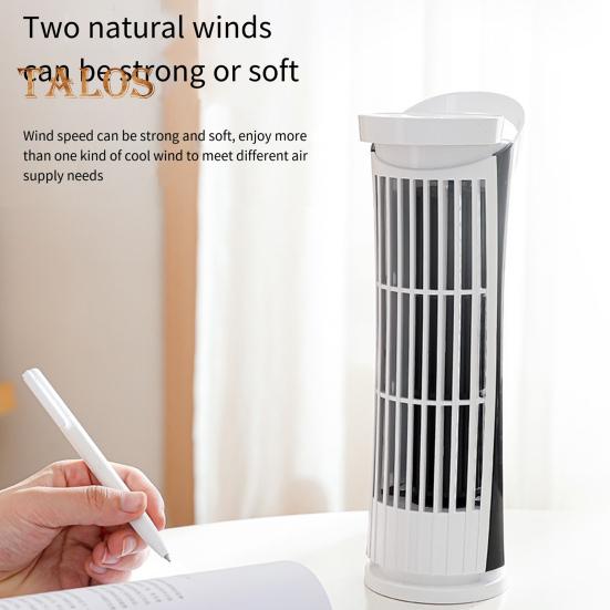 Безлопастной башенный вентилятор с подсветкой USB Plug-Play Низкий уровень шума Мощный воздушный поток 2 скорости Вентилятор охлаждения Портативный небольшой тихий офисный вертикальный электрический вентилятор
