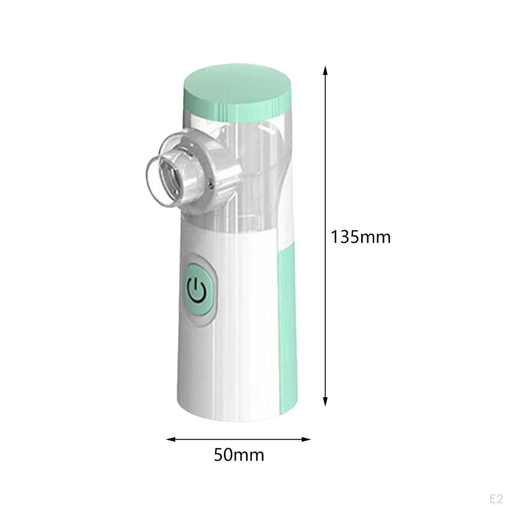 Ручной паровой ингалятор с мундштуком, сетчатые небулайзеры для домашнего использования, при астме, кашле, зеленый
