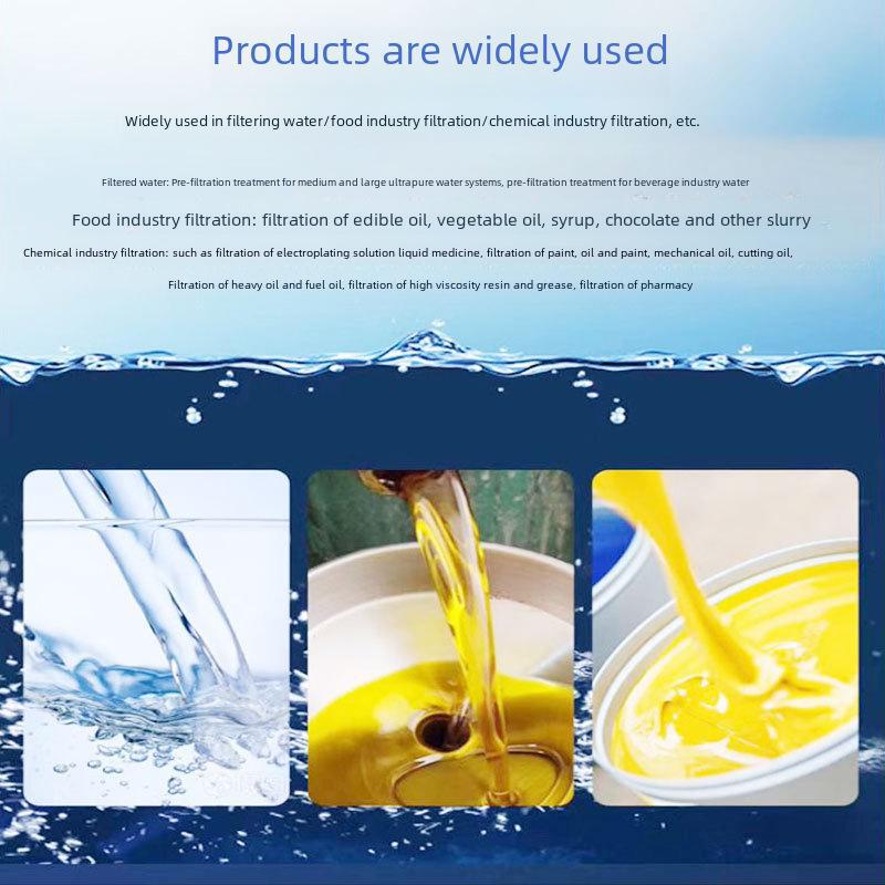 5 Micron Wire Wound Water Filter Element, 10-20 Inch Electroplated Cotton Core