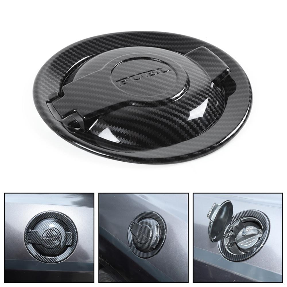 ABS Carbon Fiber Fuel Tank Cover Door Gas Filler Cap Fit For Challenger 2009+