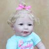 BZDOLL 55 см Мягкая силиконовая кукла Reborn Baby со светлыми волосами для девочек, игрушка, реалистичная, 22 дюйма, принцесса для малышей, улыбающаяся Лиза Бебе