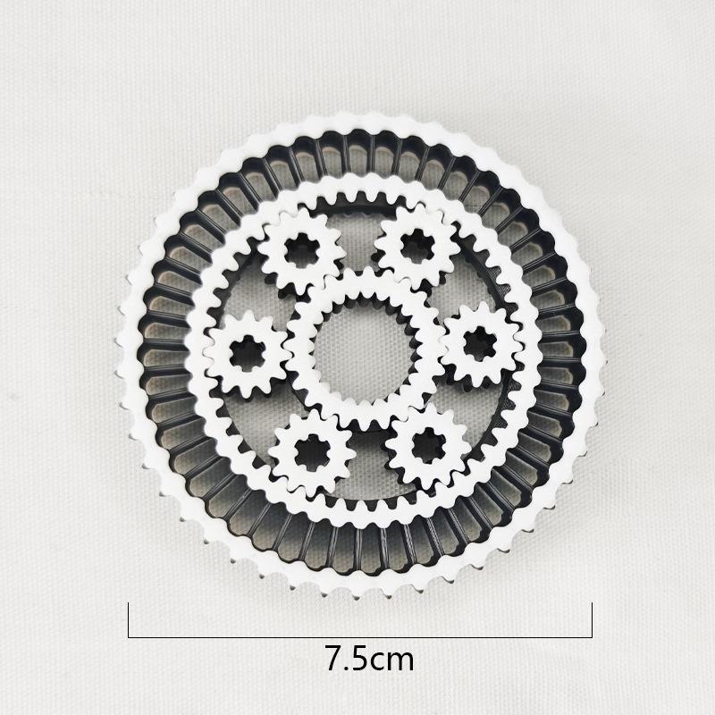 3D-печатная межзвездная шестерня Fidget Roller Wheel Spin Игрушка для снятия стресса Вращающаяся шестерня Игрушка-декомпрессор для детей Взрослых Работников