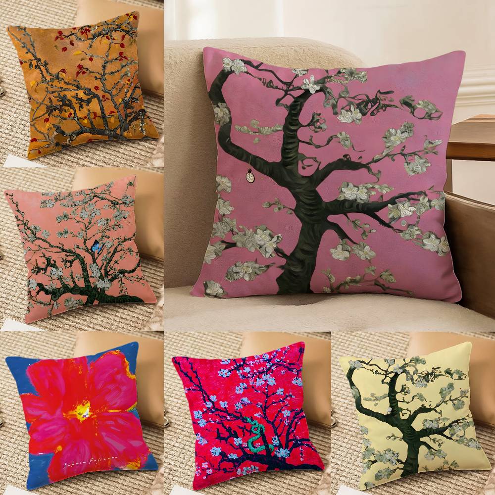 Акварельная живопись с изображением орхидей, наволочка, шелковистая, элегантная, удобная, для дивана-кровати, невидимая молния, пляжная наволочка