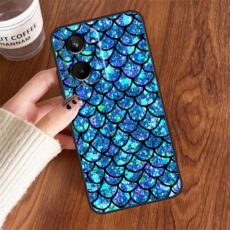 Mermaid Tail Scale For Realme 15 Pro GT7 GT6 10 11 12 13 14 Pro Plus C75 C71 C65 C63 C61 C53 C67 C35 C55 Case