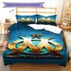 les phocéens logo Bedding Quilt Set Quilt Cover Pillowcase Home Decoration Birthday Gift (1 * duvet cover + 2 * pillowcase, without core)