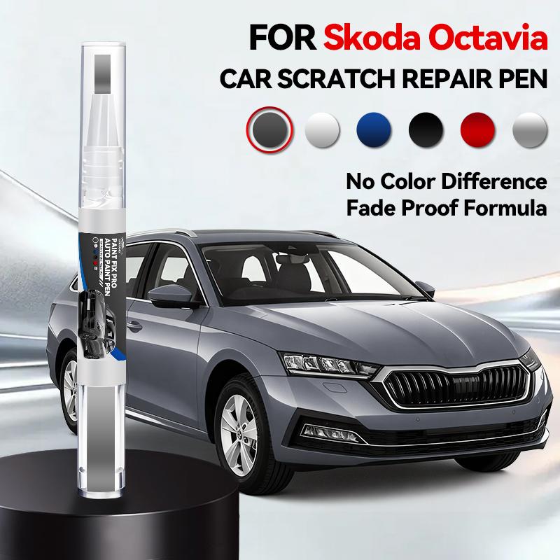Для Skoda Octavia Автомобильный ремонтный маркер краски Подкраска Удаление царапин Сделай сам Автоаксессуары Бежевый 123 Белый Серый LD7S 160 Черный Красный