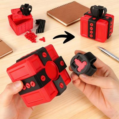 Надоедливый набор подарочных коробок с сюрпризом в виде интерактивной 3D-головоломки с пальцем, винтовой головоломки, двойной коробки для хранения, подарочной коробки для розыгрышей на дни рождения, Рождество, Хэллоуин