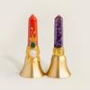 Factory  Natural Crystal Point Bell  Healing Home Feng Shui Ornament Home Decor Ornaments
