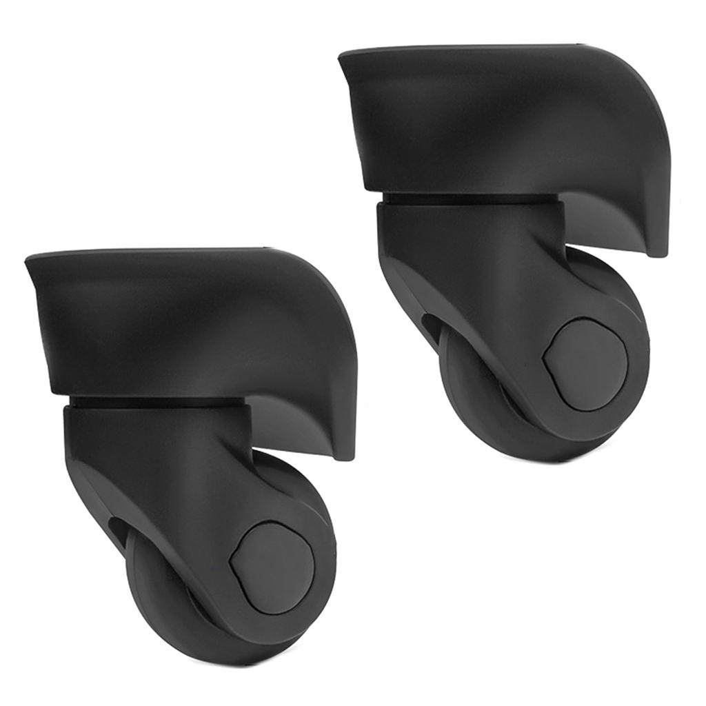 2 шт. сменные роликовые колеса для тележки, сверхпрочные роликовые колеса для багажной коробки, чемодана, поворотные на 360 градусов, бесшумные колеса