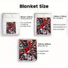 Colorful anime style 2D Flat Pattern Flannel Blanket High quality All Seasons Warmth and Comfort Perfect for Christmas Gifts.P260914477