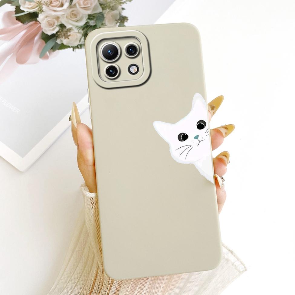 Чехол для Xiaomi Mi 11 Lite Чехол для Xiaomi Mi 11 Lite 5G Модный Мультяшный Милый Смешной Расписной Силиконовый Чехол для Телефона