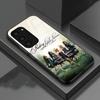 Красивый чехол для телефона «Милые обманщицы» для Samsung S26 S25 S24 FE S23 S22 S21 Plus S20 Ultra Note20Ultra Черная стеклянная крышка