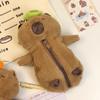 Animal Doll Cartoon Capybara Plush Doll Large Capacity Capibara Plush Pencil Pouch Children
