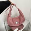 Trendy Large Capacity Dumpling Shape Shoulder Bag For Women Street Style Fashion 2023 Summer New Simple Single Shoulder Bag