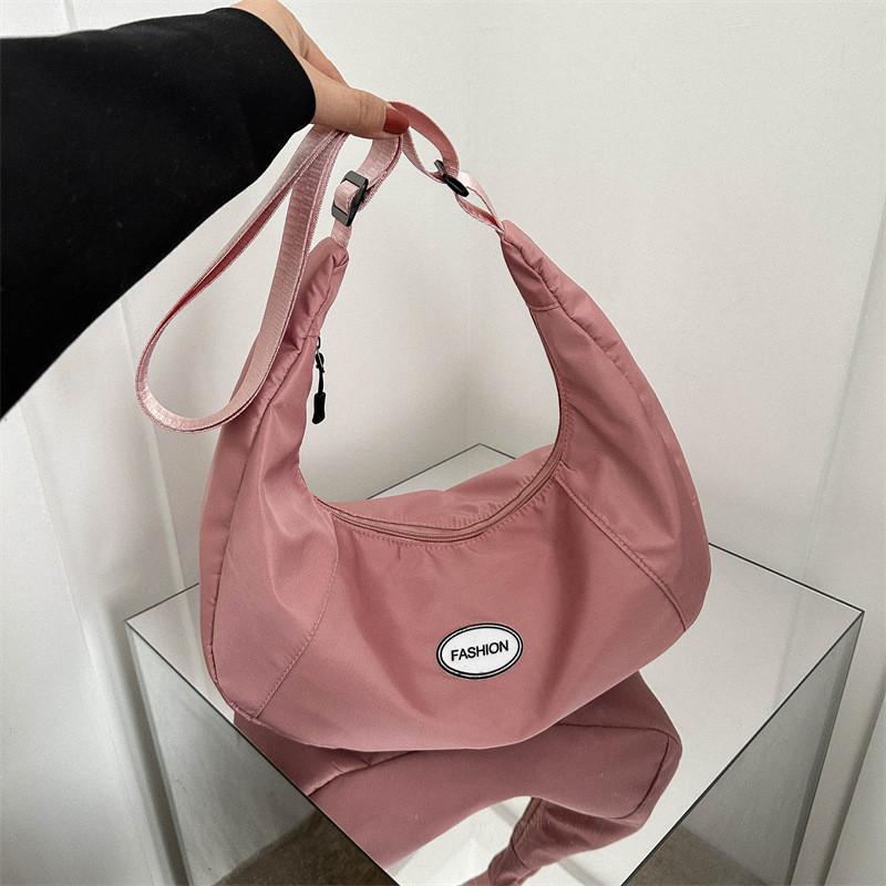 Trendy Large Capacity Dumpling Shape Shoulder Bag For Women Street Style Fashion 2023 Summer New Simple Single Shoulder Bag